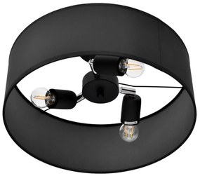 Luster na tyči ALBA 3xE27/15W/230V čierna