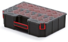 Kufríkový organizér 39 × 28,4 × 10,5 cm, kombinácia, čierna