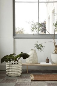 ferm LIVING Keramický kôš Off White Large