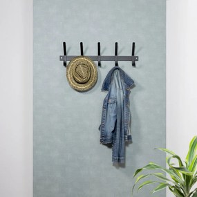 Čierny kovový nástenný vešiak Dexter – Spinder Design