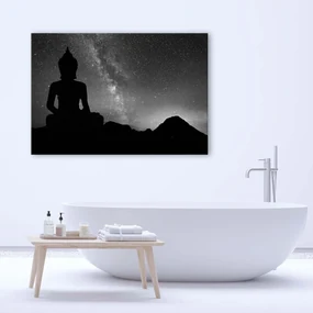 Gario Obraz na plátne Budha a hviezdna obloha Rozmery: 100 x 70 cm