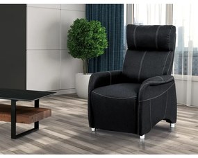 BONTEC Polohovacie kreslo, hnedá, látka vintage, TV-5040 BR3 Farba: Šedá