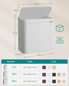 Kôš na bielizeň 150L LCB062W01