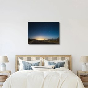 Obraz - Nočné nebo nad cestou (70x50 cm)
