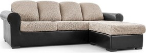 Bielastické poťahy MODULO béžové sedák M (40-59 cm x 81-130 cm)