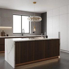 Stropné svietidlo Wisa zlaté