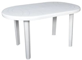 Plastový záhradný stôl JANTAR – biely