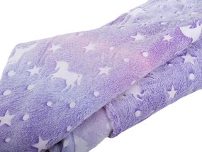 Verk Svietiaca deka Soft Dreams Stars, 150 x 180 cm fialová