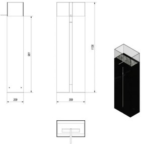 Biokrb na terasu biely Romeo so sklom