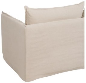 Krémová ľanová pohovka 180 cm – Ixia