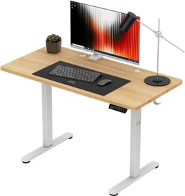 Elektrický výškovo nastaviteľný stôl Mark Adler Leader 6.9 Dub Craft / biely