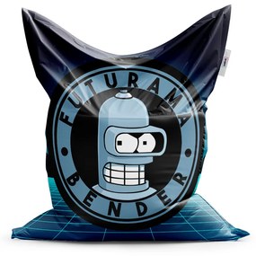 Sablio Sedací vak Futurama Bender Štvrtá dimenzia - 150x100 cm