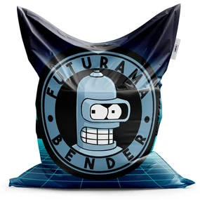 Sablio Sedací vak Futurama Bender Štvrtá dimenzia - 150x100 cm