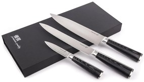 Sada nožov G21 Damascus Premium v bambusovom bloku 3 ks + brúsny kameň 6002298