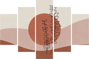 Obraz - Boho listy N⁰1 (150x105 cm)
