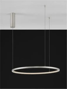 LED luster Tarquin 60 Strieborná