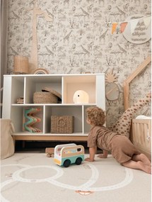 Zrkadlo ananás do detskej izby – dekoratívne akrylové zrkadlo z dreva 23x48 cm