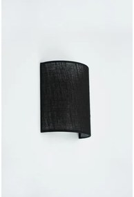 Brilagi - Nástenné svietidlo SEMI 1xE27/15W/230V pr. 20 cm čierna