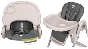 Lionelo - Detská jedálenská stolička ZANNA šedá