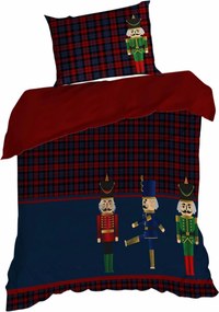 VIANOČNÉ OBLIEČKY Z MIKROVLÁKNA PETER 160X200 CM, 2KS 70X80 CM VZOROVANÉ