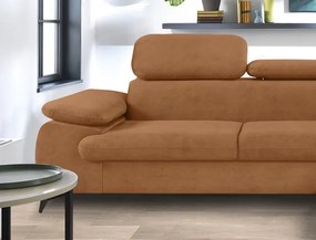 Rohová sedacia súprava Scala, hrdzavá látka, pravý roh