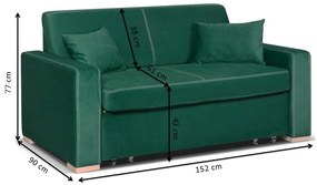 Pohovka dvojsedačka Pallie (žltá). Vlastná spoľahlivá doprava až k Vám domov. 1043253