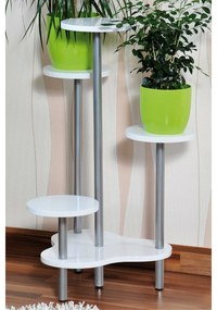 Kesper 17278 Stojan na kvety, biela, 46 x 72,2 x 46 cm