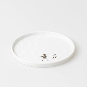 räder Porcelánový tanier Snowball Fight 15 cm