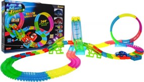 Svietiaca pretekárska dráha 166 dielikov + 2 LED autá
