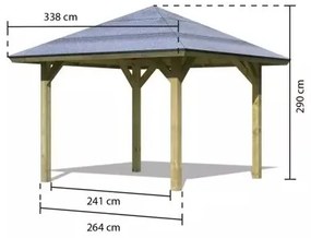 Záhradný altánok BERGEN 1 Lanitplast