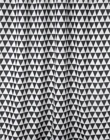 Erga Plain, sprchový záves s háčikmi (12ks) 200x180 cm, biela-čierna, ERG-06880