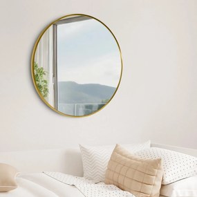 Nástenné zrkadlo Elsie L 323825 - 60x60 cm - Zlatá lesk