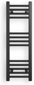 Erga Puerto, vykurovacie teleso 900x300 mm, 300W, čierna matná, ERG-LAV-GRZE-BK-3090