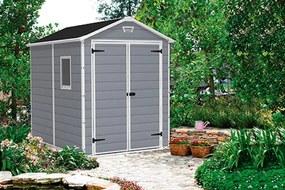 Záhradný domček Keter MANOR 6 x 8 DD šedý / biely