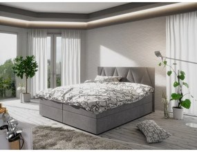 Moderná posteľ s úložným priestorom 160x200 STIG 3 - sivá