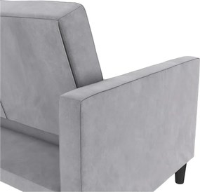 Svetlosivá zamatová pohovka 207 cm Presley – Støraa