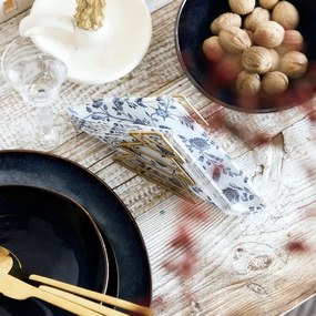 Stojan na servítky LET IT SNOW zlatý 869155