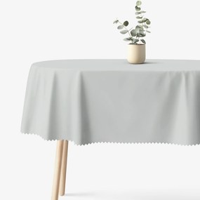 Goldea oválny teflónový obrus - sivý 140 x 180 cm