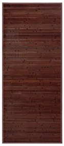Tmavohnedý bambusový koberec 75x175 cm – Casa Selección