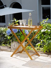 Sunfun Diana Odkladací stolík sklopný, 68 × 44 × 73 cm, drevo z akácie