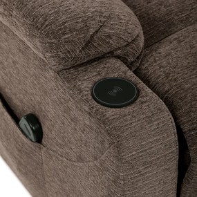 Polohovacie kreslo béžové, elektrické TV-S8348 CRM2