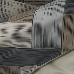 SATÉNOVÉ POSTEĽNÉ OBLIEČKY SPRING15 220X200 CM, 2 KS 70X80 CM VZOROVANÉ