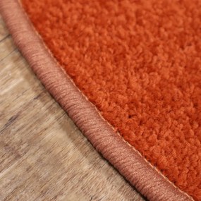 AladinWorld Expres, Kusový koberec Eton terra kruh, 200x200 (priemer) kruh, oranžová, obývacia izba