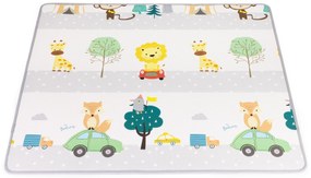 Penová podložka pre deti, obojstranná, rolovaná, Abeceda, ECOTOYS