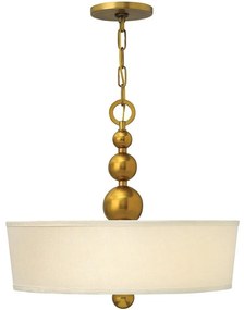 Hinkley - Luster na reťazi ZELDA 3xE27/60W/230V mosadz