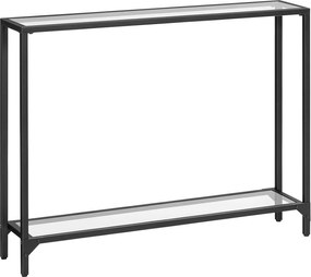 Konzolový stolík Pered 100 cm čierny/číry