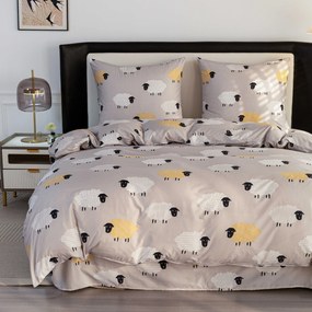 Obliečky z mikrovlákna SHEEP DREAM sivé Rozmer obliečky: 70 x 90 cm | 140 x 220 cm