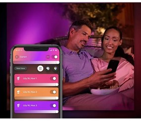 Philips 17462/30/P7-LED RGB Stmievateľná vonkajšia lampa Hue LILY LED/15W/24V IP65