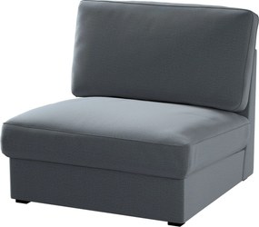 Poťah na neskladacie kreslo Kivik farba produktu sivá látka zamatová