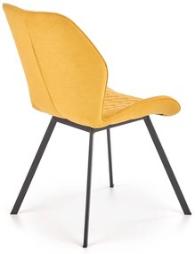 Jedálenská stolička K360 - horčicová / čierna